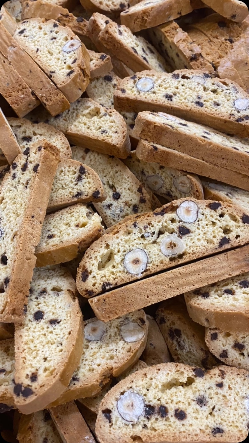 NEW PRODUCT ALERT!! Have you seen our recent addition? Cantucci with Hazelnut and Choc Chip #yum....