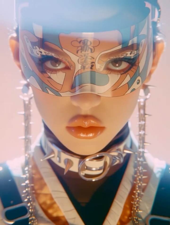 Crystal Kitten —sref 2583858235 —niji 7 A glossy c…