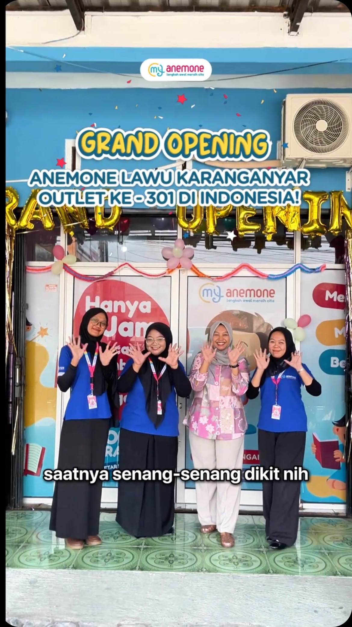 Akhirnya, Anemone resmi hadir di Lawu Karanganyar sebagai cabang ke-301! 🎉
...